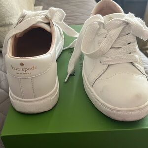 Kate Spade White Fez Sneaker size 6